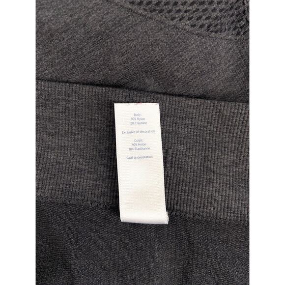 Ivivva by Lululemon Girls Size 14 Cropped Ruched Running Leggings‎ Gray - Picture 4 of 5